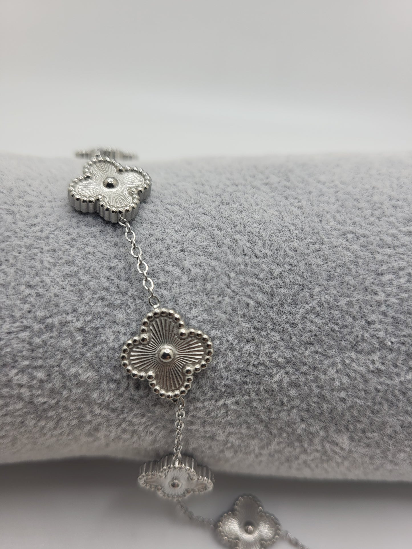 Clover Style Stainless Steel Bracelet